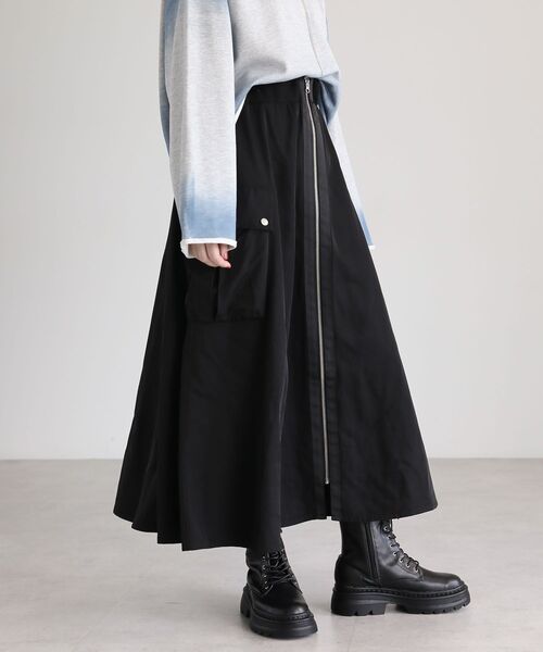 Sugar spoon（シュガースプーン）の「・SUGAR SPOON ミリタリーフレアスカート（スカート・レディース・カーキ/ブラック/ブラウン・FREE）」の19枚目の写真