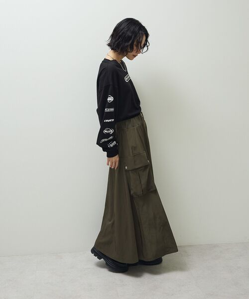 Sugar spoon（シュガースプーン）の「・SUGAR SPOON ミリタリーフレアスカート（スカート・レディース・カーキ/ブラック/ブラウン・FREE）」の20枚目の写真