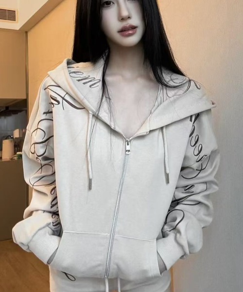 【希少美品】d.i.a♥ パーカー平成ギャル　Y2K y2k 平成 ギャル ロリィタ スカル gimmick フリル パーカー