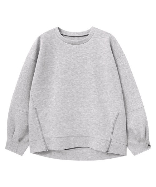 Pierrot（ピエロ）の「【刺繍入り】サイドジップダンボールスウェット（スウェット・レディース・ネイビー/杢グレー/オフホワイト・L/M）」の18枚目の写真