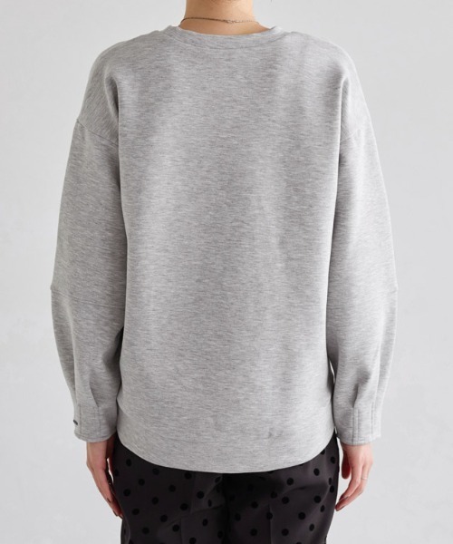 Pierrot（ピエロ）の「【刺繍入り】サイドジップダンボールスウェット（スウェット・レディース・ネイビー/杢グレー/オフホワイト・L/M）」の12枚目の写真