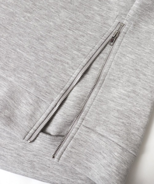 Pierrot（ピエロ）の「【刺繍入り】サイドジップダンボールスウェット（スウェット・レディース・ネイビー/杢グレー/オフホワイト・L/M）」の13枚目の写真