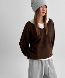 BLACKUP（ブラックアップ）の「[MADE] ブドゥリルーズフィットVネックニット（ニット/セーター）」