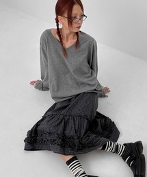 BLACKUP（ブラックアップ）の「[MADE] ブドゥリルーズフィットVネックニット（ニット/セーター）」