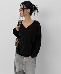 BLACKUP（ブラックアップ）の「[MADE] ブドゥリルーズフィットVネックニット（ニット/セーター）」