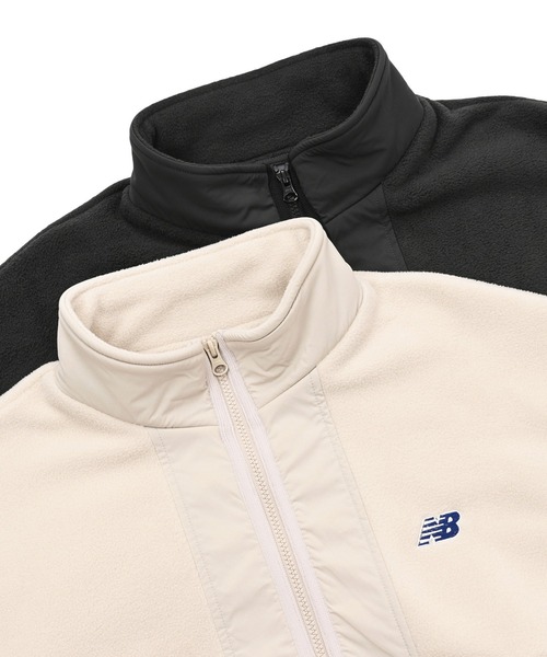 セール】NB刺繍フリースジャケット（ブルゾン）｜New Balance