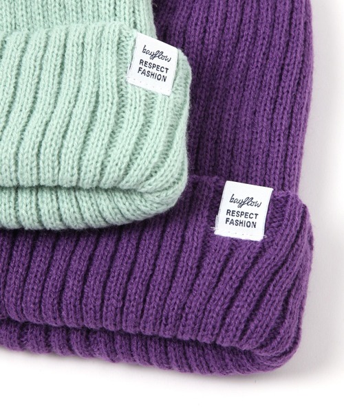 BAYFLOW（ベイフロー）の「[新色登場☆5色展開！]カラーニットワッチ(KIDS)（ニットキャップ/ビーニー・キッズ・オレンジ/パープル/ライトグレー/ライトグリーン/ブラック・MEDIUM/LARGE）」の21枚目の写真