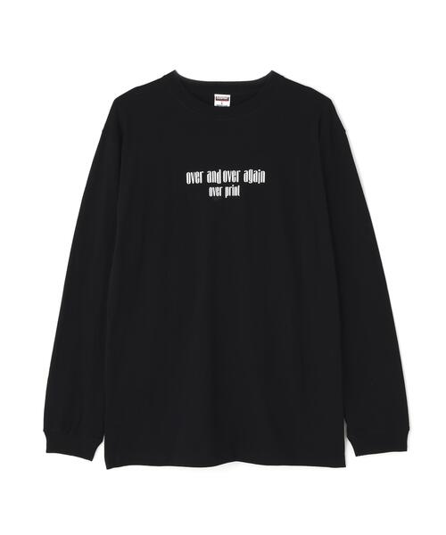 over print(オーバープリント)の「overprint/オーバープリント/ARCHIVE LS TEE(Tシャツ/カットソー・メンズ・ブラック・L/M/XL)」の1枚目の写真