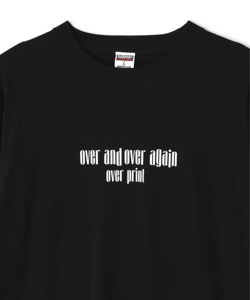over print(オーバープリント)の「overprint/オーバープリント/ARCHIVE LS TEE(Tシャツ/カットソー・メンズ・ブラック・L/M/XL)」の3枚目の写真