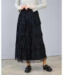 Doumoi（ドゥモエ）の「ティアード　レース　デザイン　スカート（スカート）」