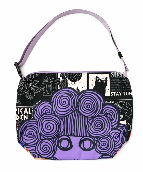 ScoLar（スカラー）の「ScoLar(スカラー) 両面総柄スカラーちゃんショルダーバッグ（ショルダーバッグ・レディース・オレンジ/パープル/ピンク・FREE）」の22枚目の写真