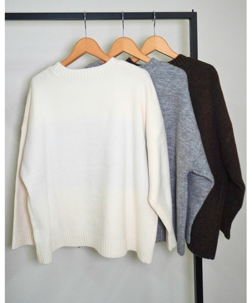 gossara（ゴサラ）の「アニマルジャガードPO（ニット/セーター・レディース・杢グレー/アイボリー/ブラウン・FREE）」の18枚目の写真