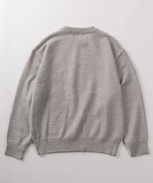 make a ray!(メイク ア レイ!)の「【82】 ハート/スター ハンドステッチ クルーニット(ニット/セーター・レディース・グレー/グレー系その他/ブラック/ブラック系その他/ブルー系その他/ネイビー・M/L)」の12枚目の写真