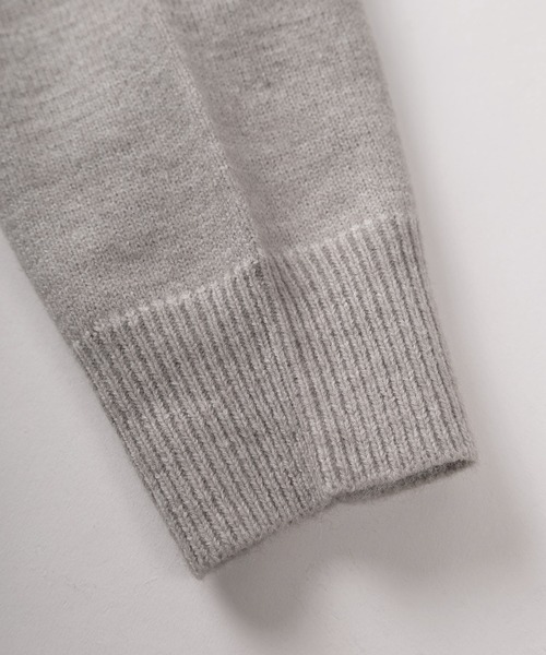 make a ray!(メイク ア レイ!)の「【82】 ハート/スター ハンドステッチ クルーニット(ニット/セーター・レディース・グレー/グレー系その他/ブラック/ブラック系その他/ブルー系その他/ネイビー・M/L)」の8枚目の写真