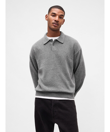 GAP(ギャップ)のCashSoft カシミヤタッチ リラックスフィット ポロセーター(ニット/セーター)