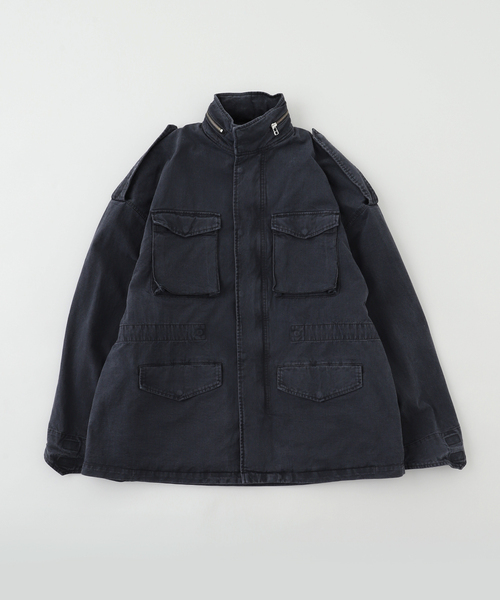 YUKI HASHIMOTO(ユウキハシモト)の「YUKI HASHIMOTO / ユウキハシモト WASHED FIELD JACKET(ミリタリージャケット・メンズ・カーキ/ブラック・LARGE)」の1枚目の写真