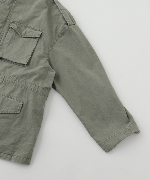 YUKI HASHIMOTO(ユウキハシモト)の「YUKI HASHIMOTO / ユウキハシモト WASHED FIELD JACKET(ミリタリージャケット・メンズ・カーキ/ブラック・LARGE)」の4枚目の写真
