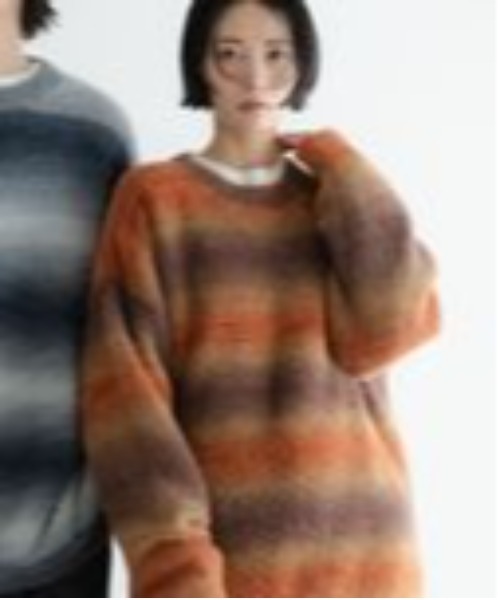 LOWRYS FARM(ローリーズファーム)の「【LFM(U)】シャギーグラデニットプルオーバー 606229(ニット/セーター・メンズ・ネイビー/ブラウン・FREE)」の15枚目の写真