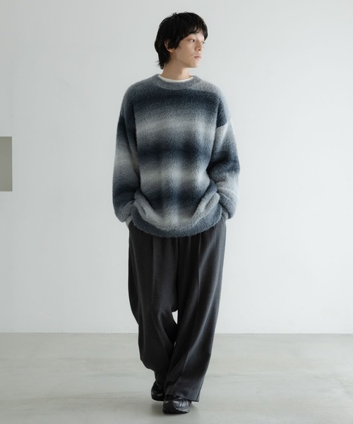 LOWRYS FARM(ローリーズファーム)の「【LFM(U)】シャギーグラデニットプルオーバー 606229(ニット/セーター・メンズ・ネイビー/ブラウン・FREE)」の16枚目の写真