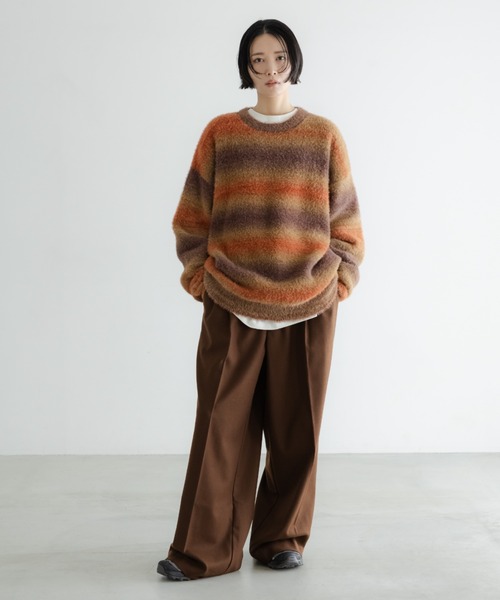 LOWRYS FARM(ローリーズファーム)の「【LFM(U)】シャギーグラデニットプルオーバー 606229(ニット/セーター・メンズ・ネイビー/ブラウン・FREE)」の12枚目の写真