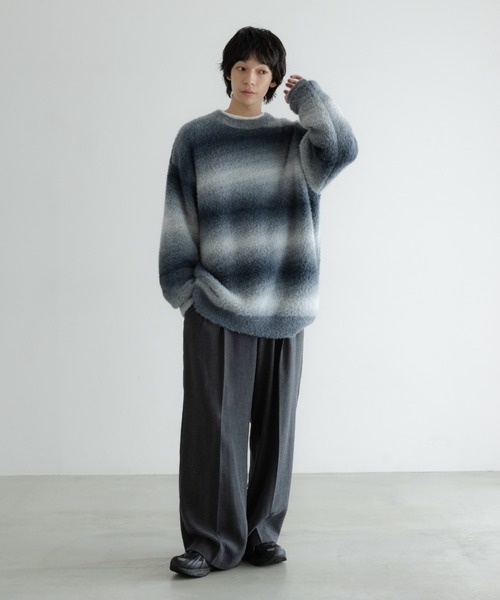 LOWRYS FARM(ローリーズファーム)の「【LFM(U)】シャギーグラデニットプルオーバー 606229(ニット/セーター・メンズ・ネイビー/ブラウン・FREE)」の17枚目の写真
