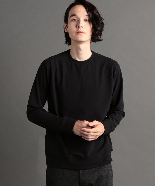 MONSIEUR NICOLE(ムッシュニコル)の「ストレッチジャージー プルオーバー(Tシャツ/カットソー・メンズ・チャコールグレー/ブルーグレー/ブラック・LARGE/X-LARGE)」の2枚目の写真