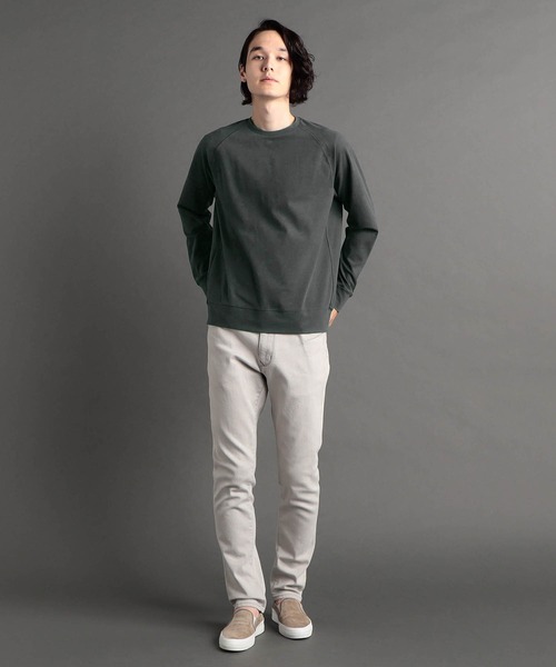 MONSIEUR NICOLE(ムッシュニコル)の「ストレッチジャージー プルオーバー(Tシャツ/カットソー・メンズ・チャコールグレー/ブルーグレー/ブラック・LARGE/X-LARGE/MEDIUM)」の4枚目の写真