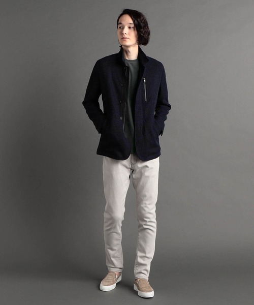 MONSIEUR NICOLE(ムッシュニコル)の「ストレッチジャージー プルオーバー(Tシャツ/カットソー・メンズ・チャコールグレー/ブルーグレー/ブラック・LARGE/X-LARGE/MEDIUM)」の5枚目の写真