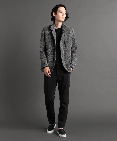 MONSIEUR NICOLE(ムッシュニコル)の「ストレッチジャージー プルオーバー(Tシャツ/カットソー・メンズ・チャコールグレー/ブルーグレー/ブラック・LARGE/X-LARGE/MEDIUM)」の7枚目の写真