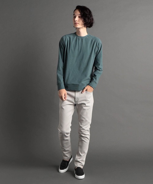 MONSIEUR NICOLE(ムッシュニコル)の「ストレッチジャージー プルオーバー(Tシャツ/カットソー・メンズ・チャコールグレー/ブルーグレー/ブラック・LARGE/X-LARGE/MEDIUM)」の8枚目の写真