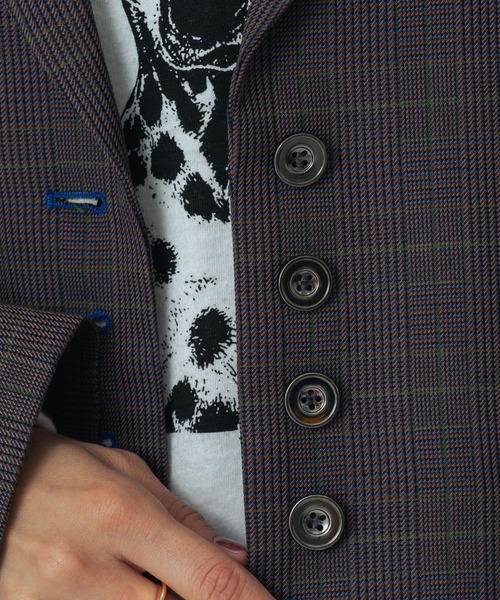 ROSE BUD(ローズバッド)の「(CREOLME)CHECK TAILORED JACKET(テーラードジャケット・レディース・イエロー/ブラウン・S/M)」の20枚目の写真