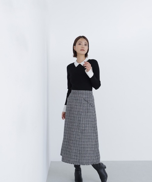 ◇ツイードフレアスカート（スカート）｜NATURAL BEAUTY BASIC