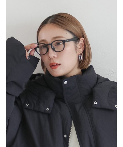 Ungrid（アングリッド）の「マットフレーム伊達メガネ（サングラス・レディース・ブラウン/ブラック・FREE）」の2枚目の写真