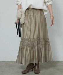 GALLARDAGALANTE | ギャザーフレアスカート(スカート)