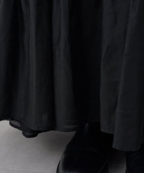 GALLARDAGALANTE（ガリャルダガランテ）の「ギャザーフレアスカート（スカート・レディース・ブラック/グレイッシュベージュ・FREE）」の21枚目の写真