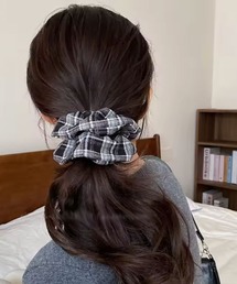 TONE SELECT GOODS | 【urge select】チェック柄 シンプル シュシュ【6色展開】(シュシュ)