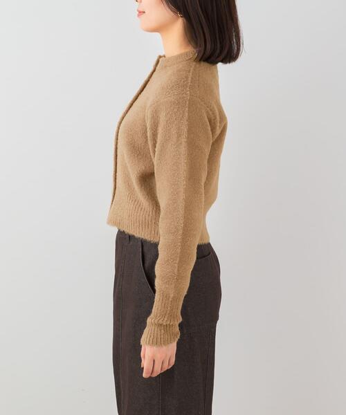 F by ROSSO（エフバイロッソ）の「F by ROSSO　アソート釦ヘアリーカーディガン（カーディガン/ボレロ・レディース・オフホワイト/ネイビー/キャメル・FREE）」の19枚目の写真