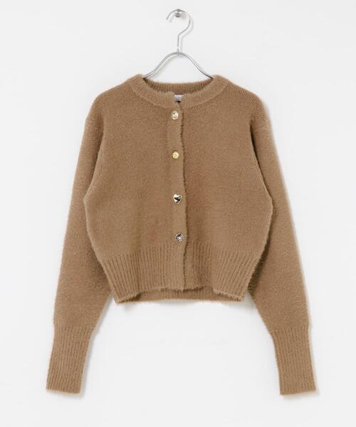 F by ROSSO（エフバイロッソ）の「F by ROSSO　アソート釦ヘアリーカーディガン（カーディガン/ボレロ・レディース・オフホワイト/ネイビー/キャメル・FREE）」の22枚目の写真