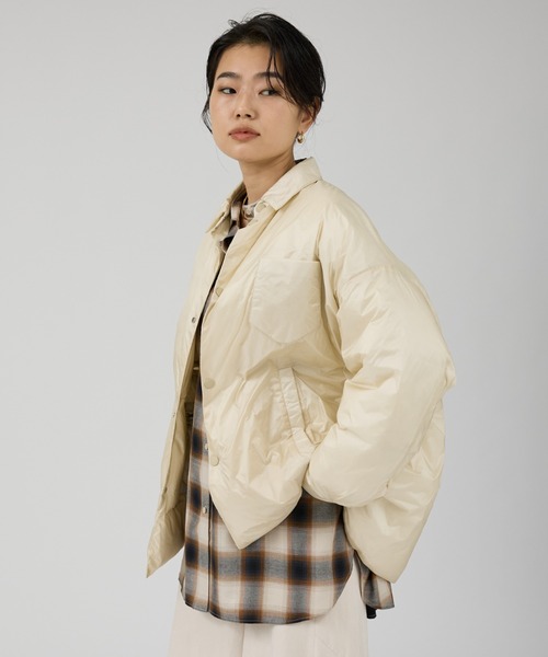 upper hights/アッパーハイツ】GENEVE ダウンシャツブルゾン ダウン