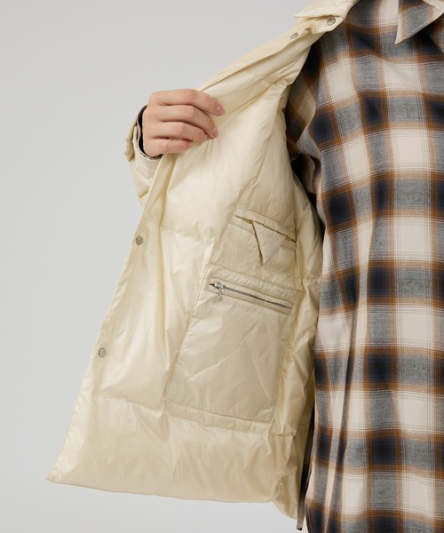 upper hights/アッパーハイツ】GENEVE ダウンシャツブルゾン ダウン