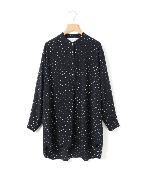MidiUmi(ミディウミ)の「MidiUmi IPEKERプリントドットチュニック(ワンピース・レディース・ブラウン/ネイビー・FREE)」の2枚目の写真