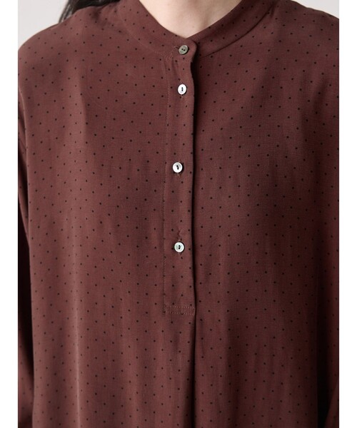 MidiUmi(ミディウミ)の「MidiUmi IPEKERプリントドットチュニック(ワンピース・レディース・ブラウン/ネイビー・FREE)」の9枚目の写真