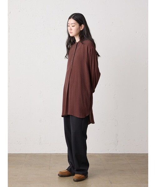 MidiUmi(ミディウミ)の「MidiUmi IPEKERプリントドットチュニック(ワンピース・レディース・ブラウン/ネイビー・FREE)」の11枚目の写真