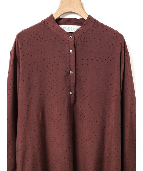 MidiUmi(ミディウミ)の「MidiUmi IPEKERプリントドットチュニック(ワンピース・レディース・ブラウン/ネイビー・FREE)」の15枚目の写真