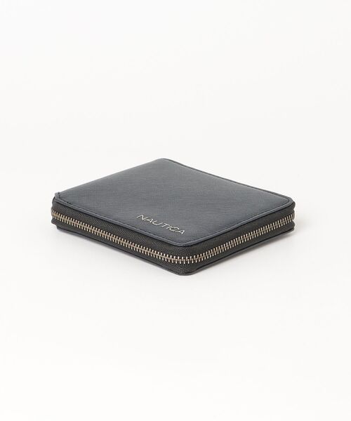 NAUTICA（ノーティカ）の「NAUTICA ノーティカ サフィアノ 2つ折りラウンド財布（財布・メンズ・ホワイト/ブラック/ネイビー・ONE SIZE）」の5枚目の写真
