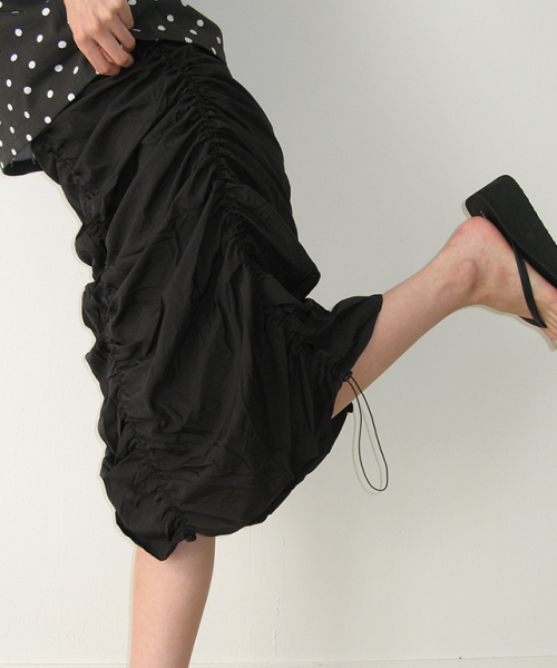 RONRON（ロンロン）の「SLEEVELESS SHIRRING DRESS BLACK（ワンピース・レディース・その他・FREE）」の3枚目の写真