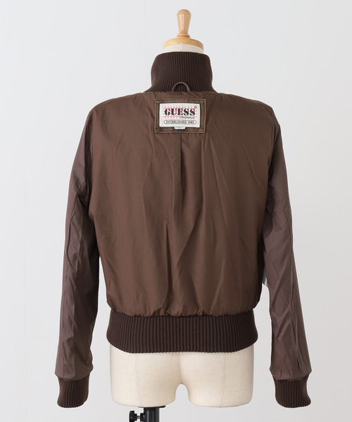 Guess(ゲス)の「GUESS/ゲス GO PU LEATHER AVIATOR BOMBER(ブルゾン・レディース・ブラウン・SMALL)」の15枚目の写真