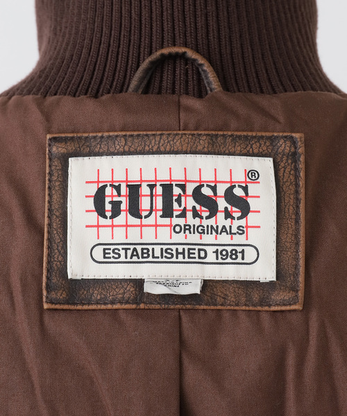 Guess(ゲス)の「GUESS/ゲス GO PU LEATHER AVIATOR BOMBER(ブルゾン・レディース・ブラウン・SMALL)」の16枚目の写真