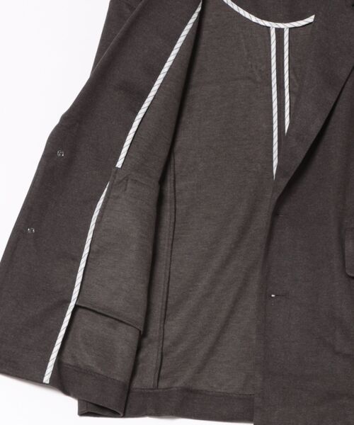 cepo（セポ）の「〈セットアップ対応〉ツイルジャージーテーラードジャケット（テーラードジャケット・レディース・ブラック/ブラウン・M）」の14枚目の写真
