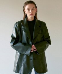 MANISH FAKE LEATHER JACKET_BLACK